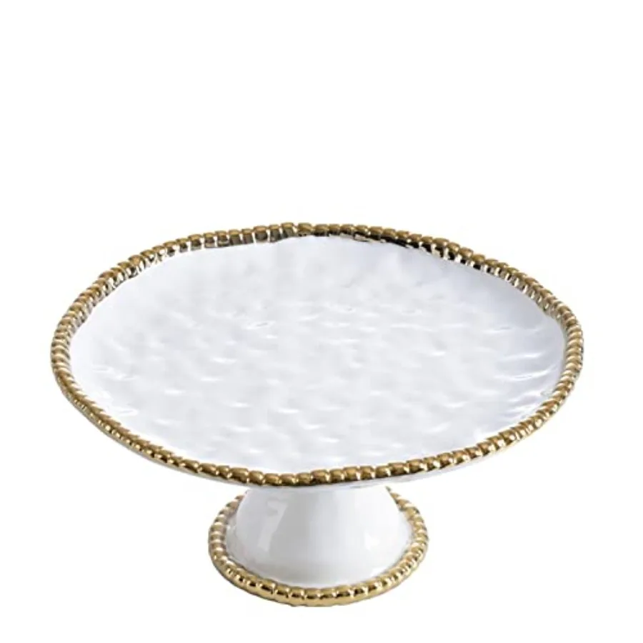 

Golden Salerno Round Cake Stand