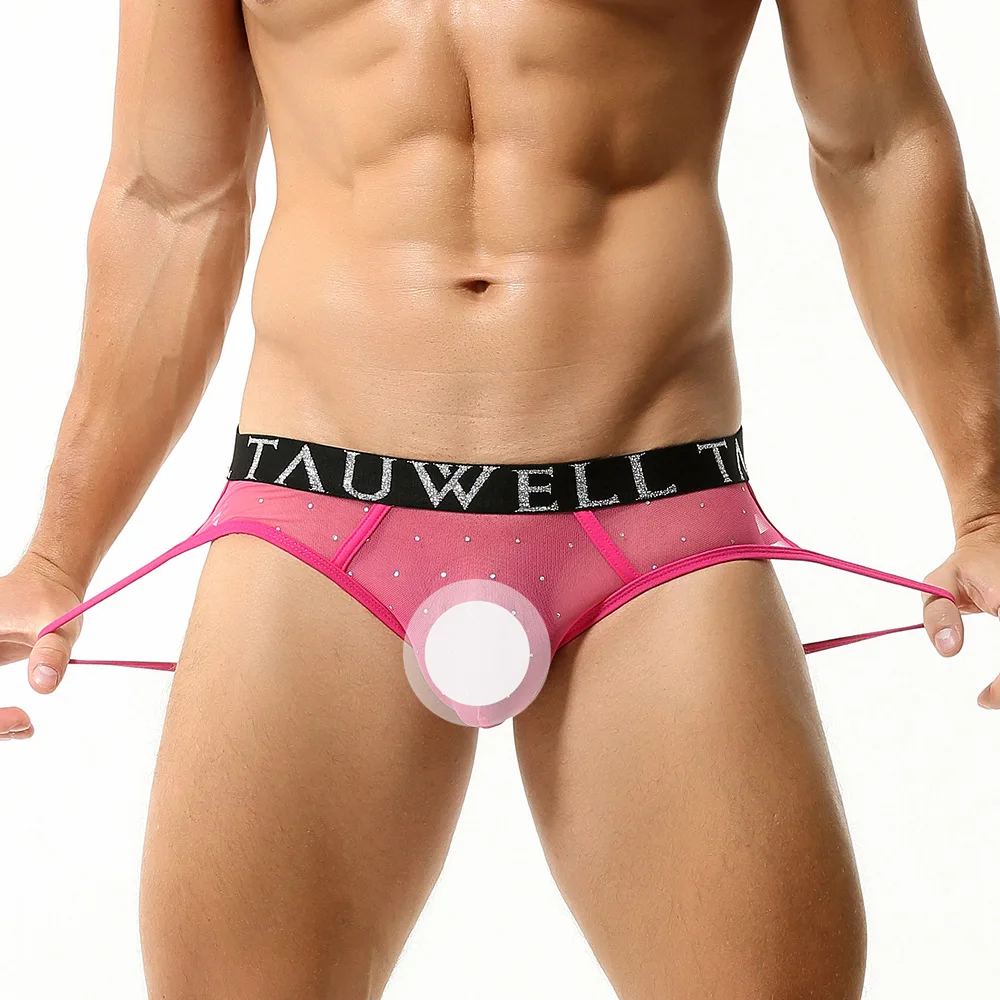 Männer Erotische Ausbuchtung Suspensorium Homosexuell Sexy Niedrige Taille U Konvexen Kurze Glänzende Pailletten Mesh Ultra-Dünne Voll Transparent offenen Gesäß Tanga