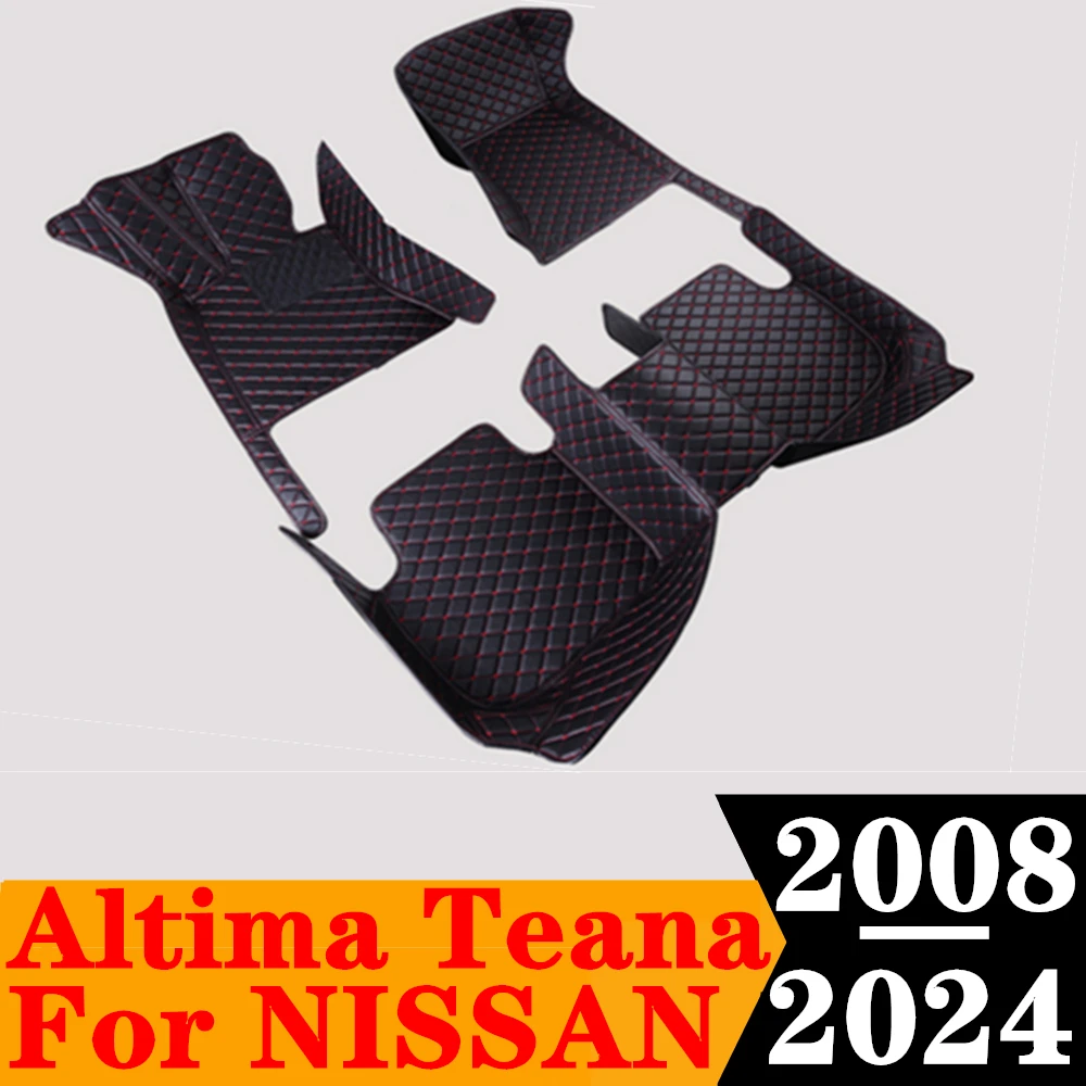 Car Floor Mats For NISSAN Altima Teana 2024 2023 22 2021 20 2019 2018 17-2008 Custom Fit FloorLiner Auto Foot Pads Carpet Cover