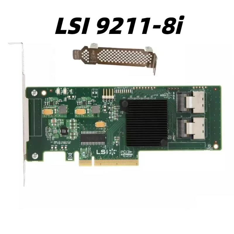 LSI 9211-8i 6Gb/s SAS SATA PCIe 2.0 X8 Channel Host Bus Adapter RAID Controller