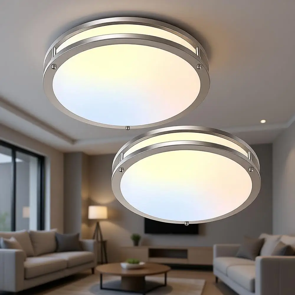 

36W LED Ceiling Lights 3600lm Super Bright, Dimmable 6500K/5000K/4000K/3000K/2700K Adjustable Ceiling Lights for Kitchen, Bedroo