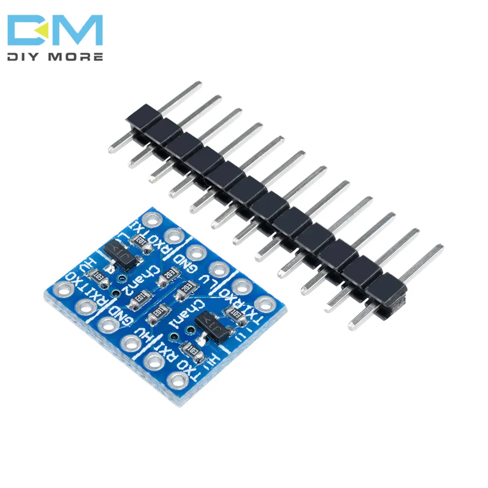 5-10pcs 2-Way Level Shifter Module 3.3V 5V TTL bidirectional conversion with Pin for Arduino 2 Channel Logic Level Converter