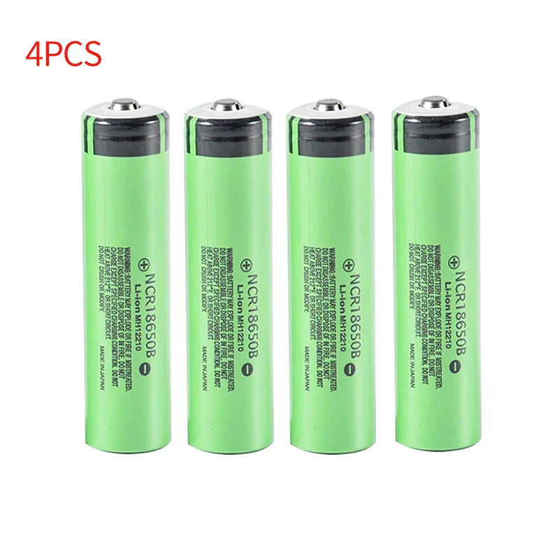 100% Nieuwe Originele NCR18650B 3.7V 3400mAh 18650 batterij Puntige Kop Oplaadbare Batterij voor Zaklamp Draagbare Fan Scheermes