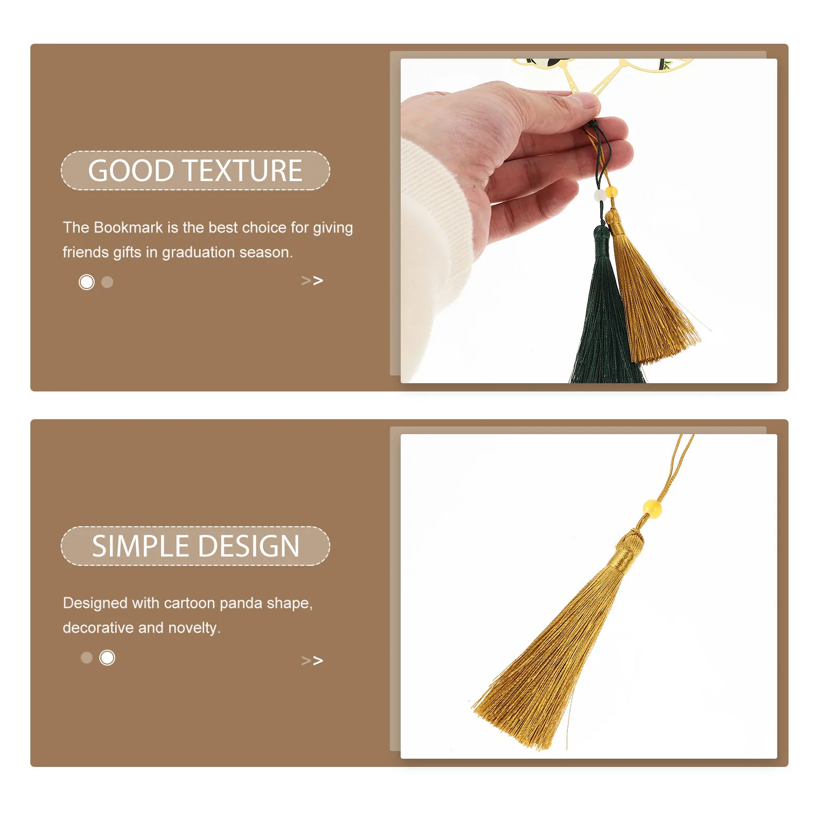 2 pezzi di segnalibri Simpatico segnalibro di pagina di lettura per gli amanti dei libri Segnalibro decorativo in metallo a forma di stile semplice ed elegante