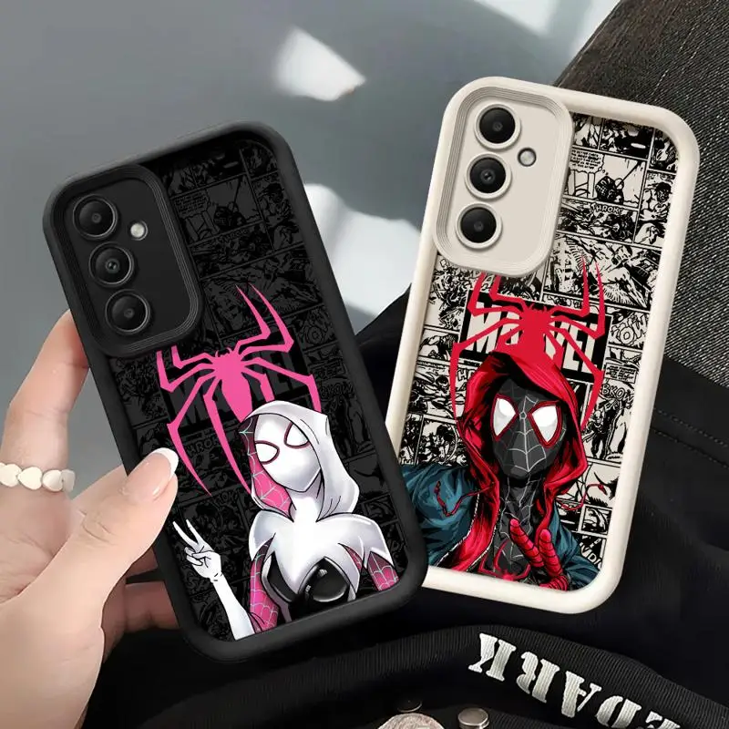 Marvel Comics SpiderMan Gwen Phone case for Samsung Galaxy A55 A52 A33 cases A24 A15 A12 A23 A22 5G A54 A52s A53 A14 funda Cover