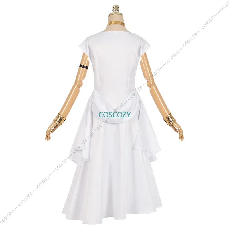 qq023Frieren Beyond Journey's End Anime Flamme Cosplay Costume Wig White Dress Woman Covention Party Outfits