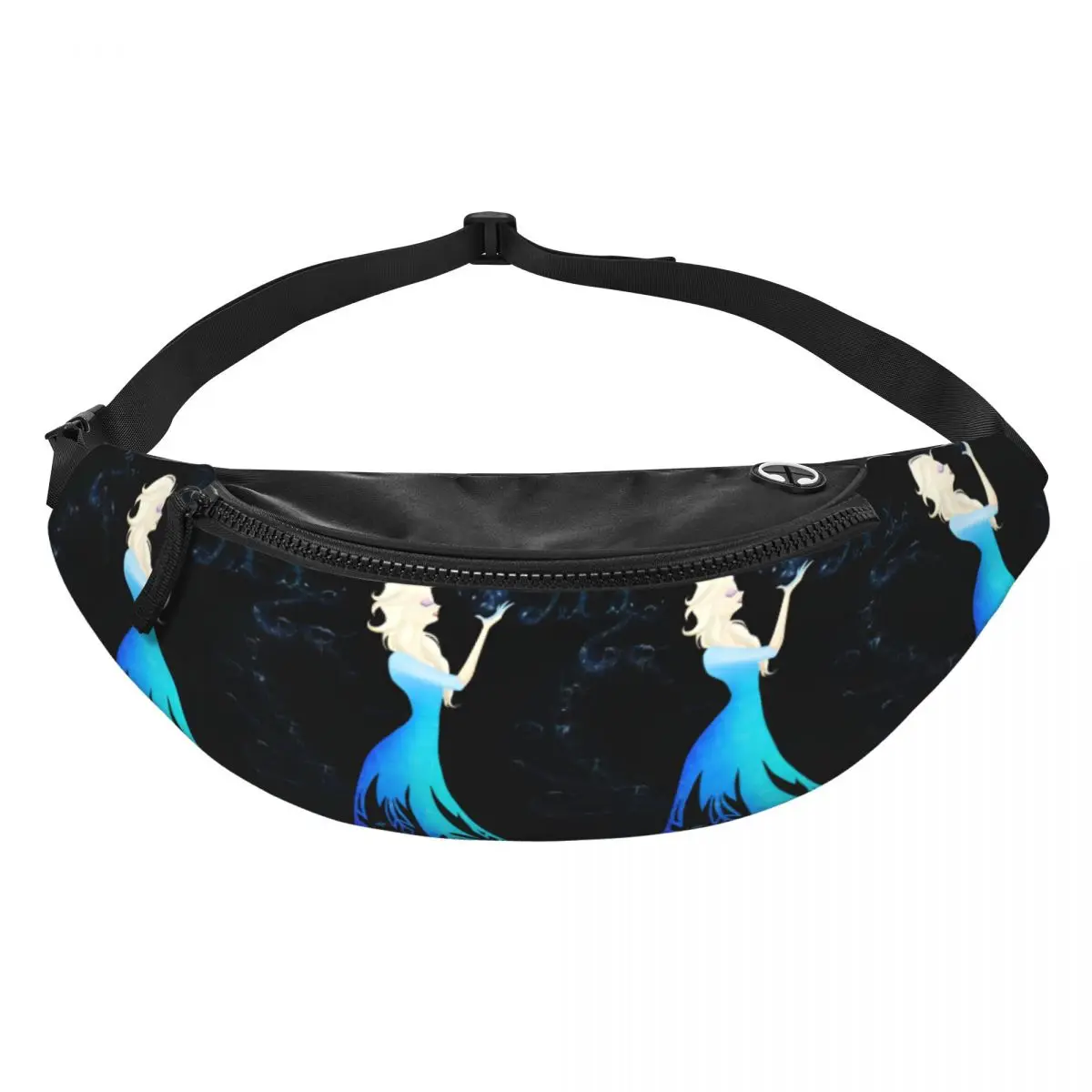 

Custom Casual F-Frozen Cartoon Fanny Pack for Travel Hiking Men Women Crossbody Waist Bag Phone Money Pouch