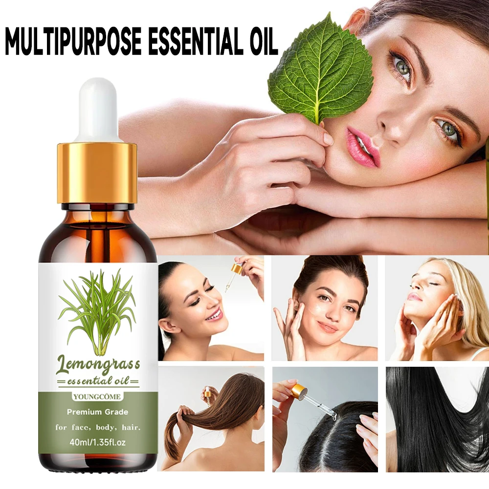 40/60g Face Pure Essential Oil Diffuser Pure Natural Plant Essential Oils Lemon Tea Tree Aroma