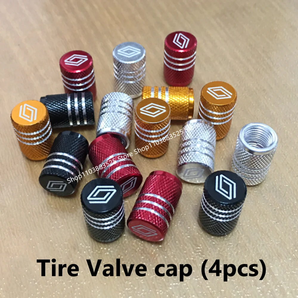 

4pcs Car Wheel Tire Valve Caps Rim Stem for Renault Trafic Duster Megane 2 3 4 Clio Fluence Logan Captur Arkana Zoe RS Laguna