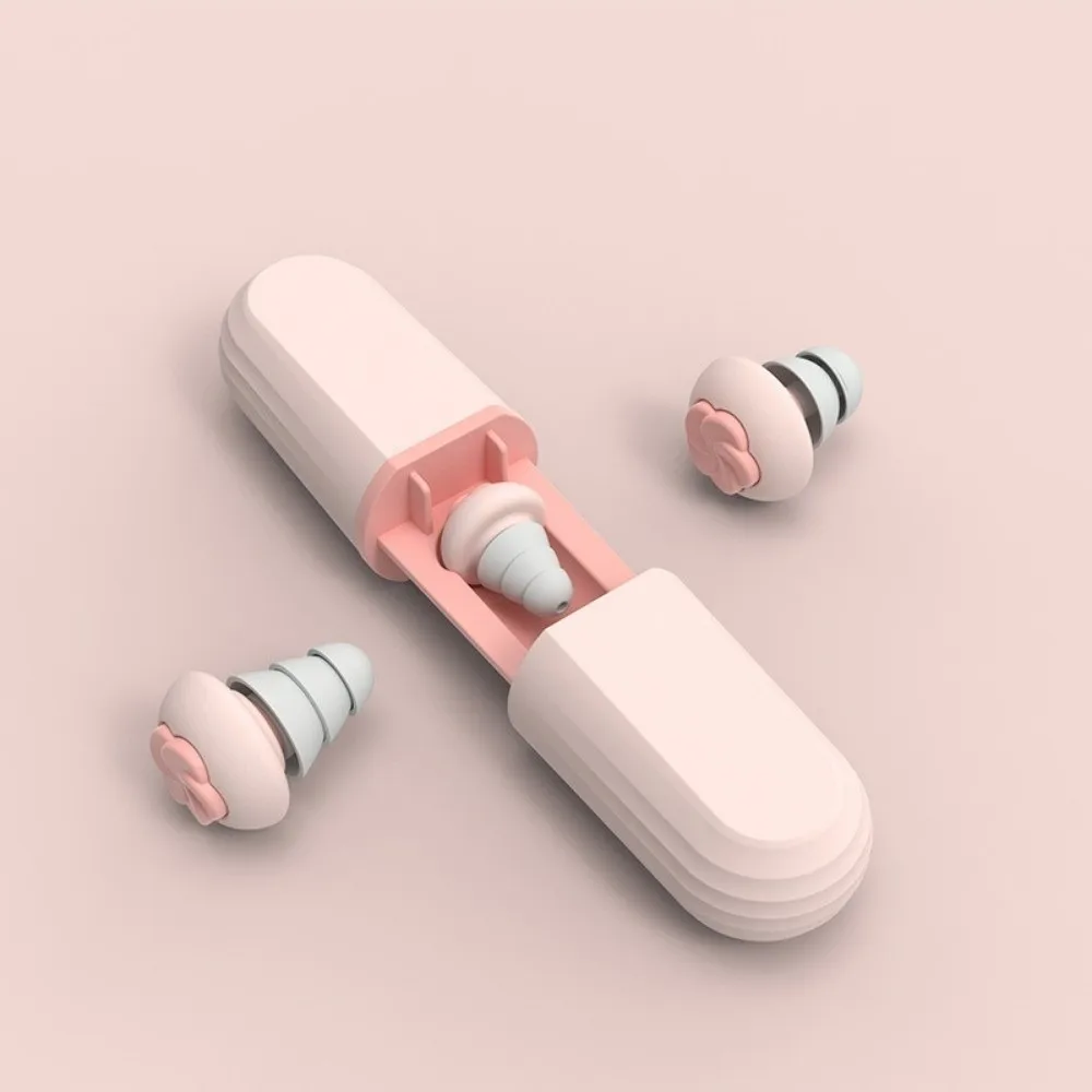 

Reusable Noise Cancelling Earplugs Soft Silicone Mute Sound Insulation Earplugs Soundproof Memory Foam Hear Safe Earplugs