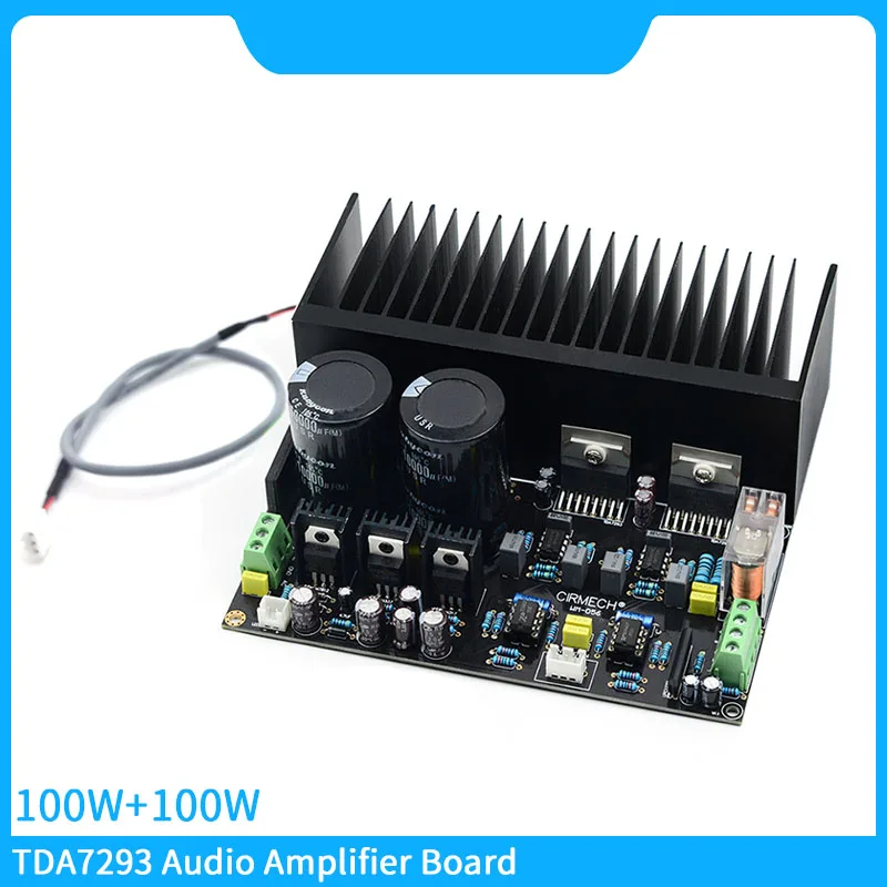 TDA7293 2.0 Channels Audio Amplifier 100W+100W  High Power Amplifiers Baord Stereo OP07 DC Servo NE5534 Operational