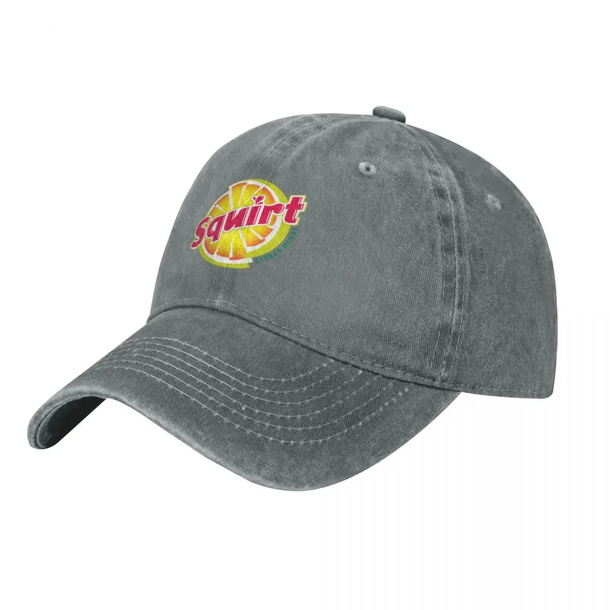 Colorful Obsolete Squirt Soda Logo Introduced in 2002 Baseball Cap Military Tactical Cap Icon Gentleman Hat Women's Hats Men's