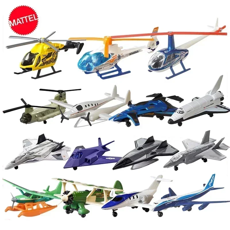 Original Mattel Matchbox Sky Buster Car 1/64 Alloy City Hero Series Rutan Boomerang Flying Vehicle Toys for Boys Collection Gift