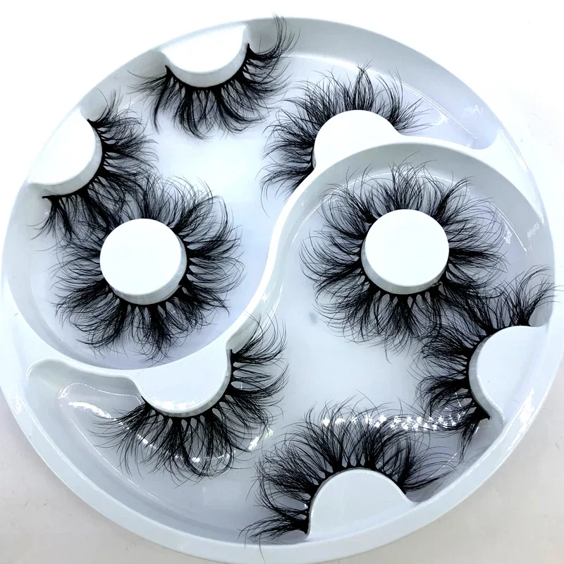 Neuestes Design 5 Paar natürliche falsche Wimpern gefälschte Wimpern langes Make-up 3D-Nerzwimpern Wimpernverlängerung Nerzwimpern für Schönheit