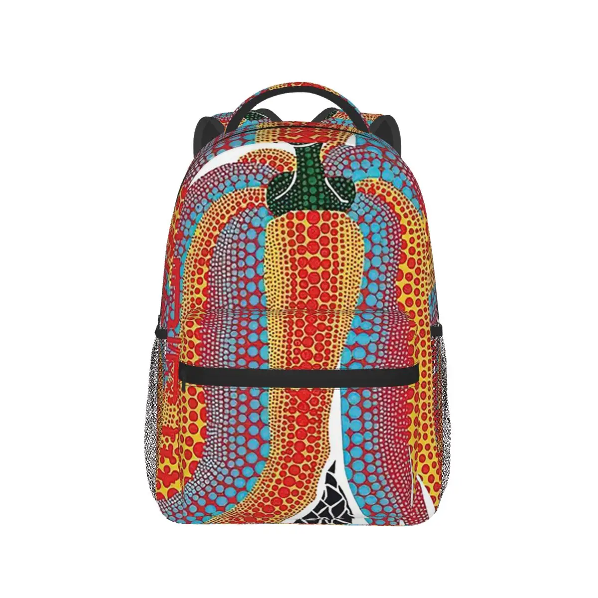 

Yayoi Kusama Rainbow Pumpkin Backpack Hot Sale Daypack Large Capacity Children BookBag School Bag Shoulder Bags for Men Women