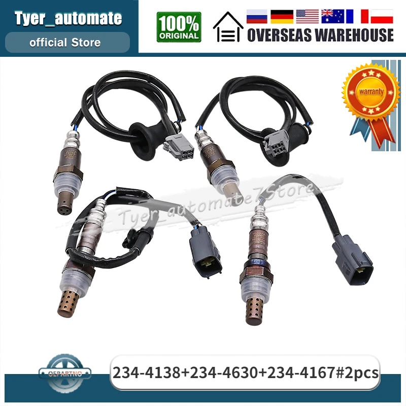 For 2001-2006 Lexus LS430 4.3L 2002-2005 Lexus SC430 4.3L 4Pcs Up&Downstream Oxygen Sensor O2 Sensor 234-4138 234-4630 234-4167