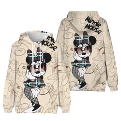 New Streetwear Hoodie Men's Fall Long Sleeve Harajuku Disney Stitch and Mickey 3D Print Casual Sweatshirt Y2K 2024