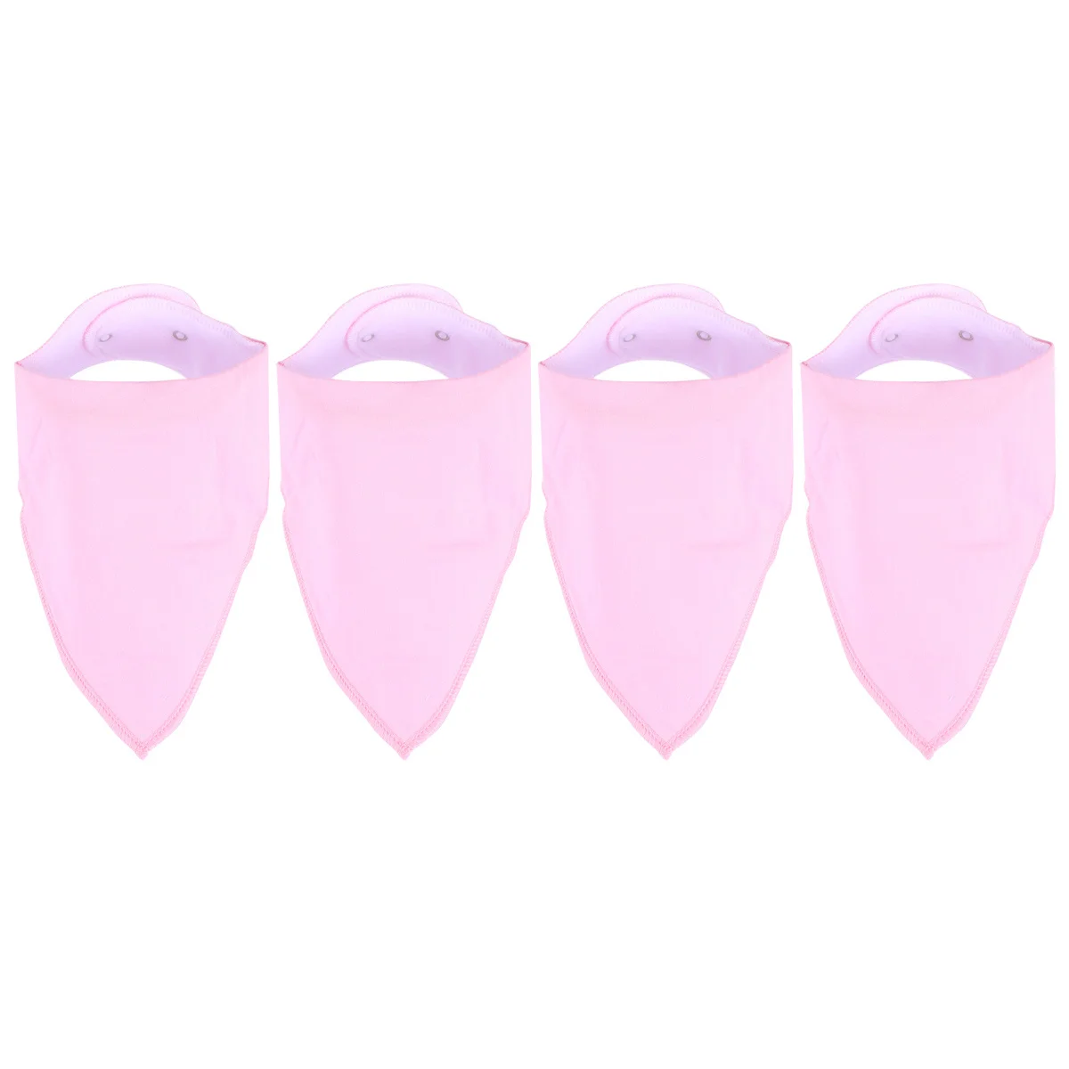 

4Pcs Pure Cotton Baby Feeding Towel Double Button Easy Wear Nursing Towel Small Handkerchief for Newborns Small Handkerchief