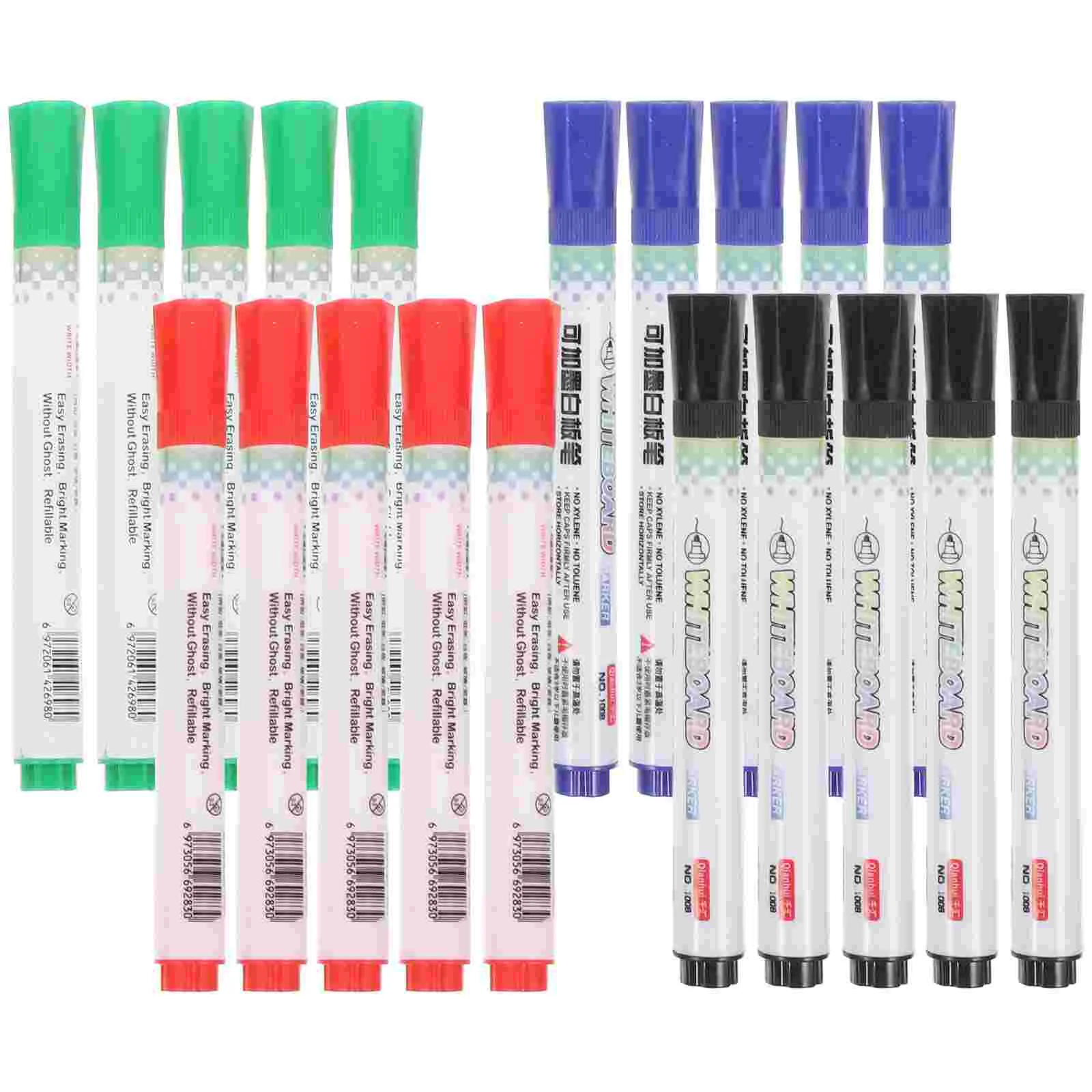 

20 Pcs Color Whiteboard Marker Writing Markers Office Student Boards School Marking Pen Teacher Classroom