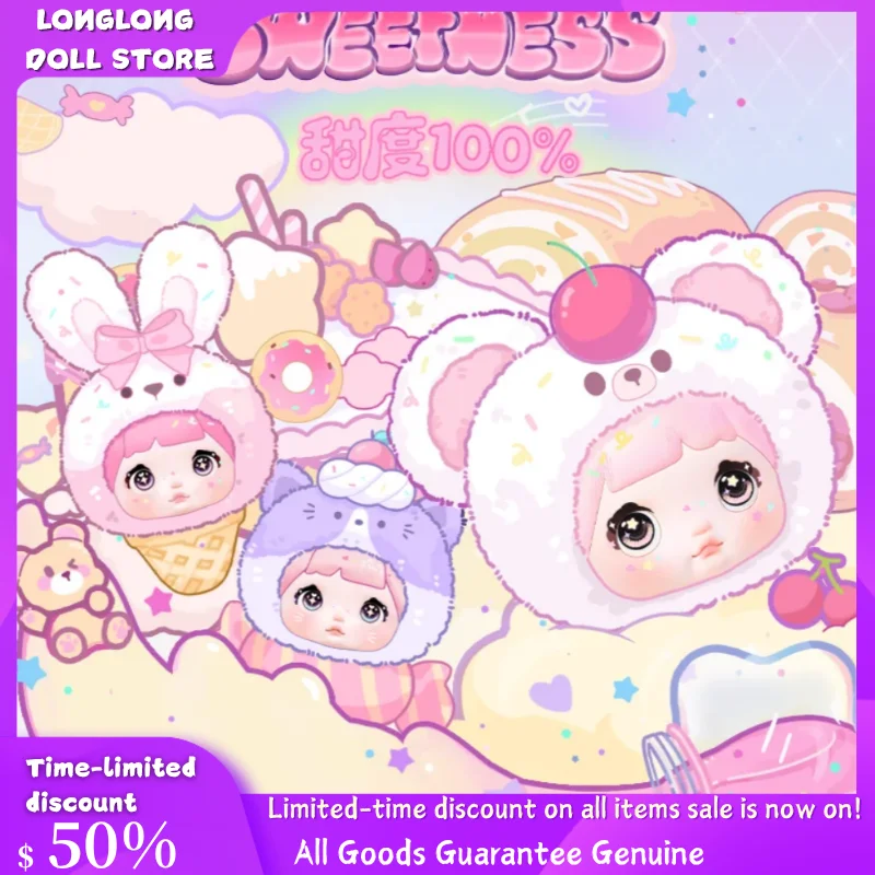 

Новая оригинальная Nommi 100% сладкая глухая коробка Mibao в наличии второго поколения, плюшевая кукла, кулон, женский подарок на день рождения для девочки