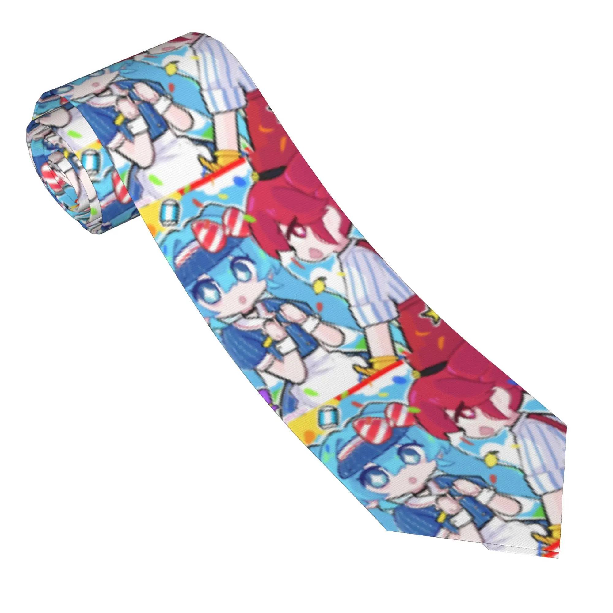 Cravates pour hommes Mesmerizer Kasane Teto Hatsune Miku, cravate classique fine de 8 cm, accessoires de chemise pour hommes, cravate de mariage