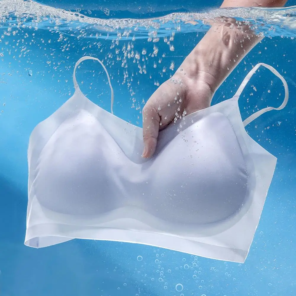 

Seamless Underwear Women Plus Size Sexy Top Soft Breathable Wireless Solid Lingerie Gathered Padded Bra Comfortable Push Up Bra