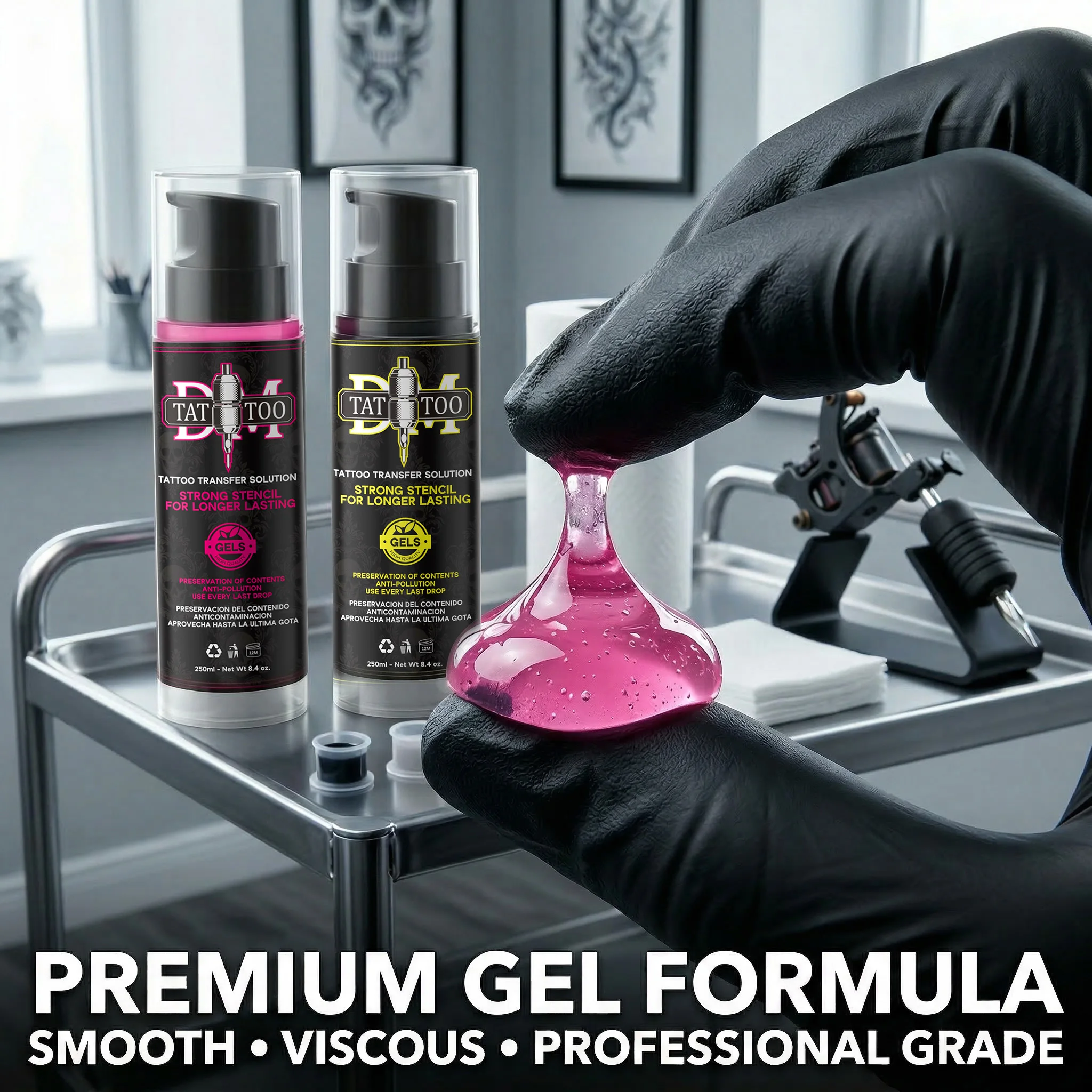 250/100ML DM Professional Tattoo Stencil Magic Gel Thermal Copier Gel Transfer Stuff Solution Cream Tattoo Accessories
