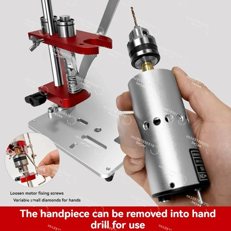 Household Micro Desktop Variable Speed DC Metal Jade Polishing Drilling Small Table Drill Precision Electric Drill