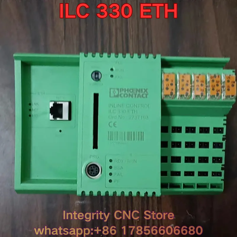 Second-hand INLINE CONTROL ILC 330 ETH  ILC 330 ETH PLC module 2737193 functional test is normal