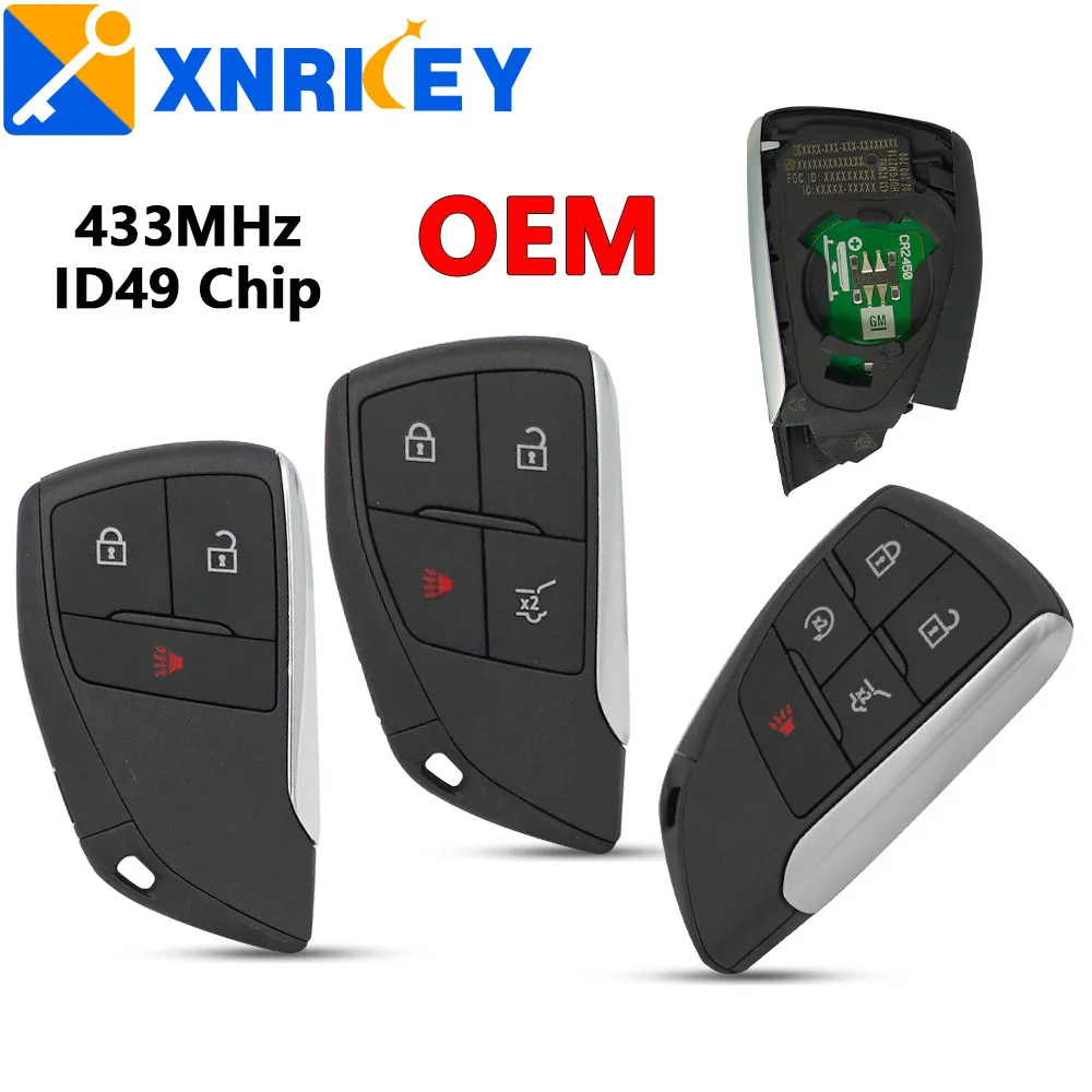 XNRKEY 3/4/5 Button Original Remote Car Key ID49 Chip 433Mhz for Buick Chevrolet GM 2021 2022 YG0G21TB2 OEM Smart Key: تقييم ونصائح للاستخدام الفعّال