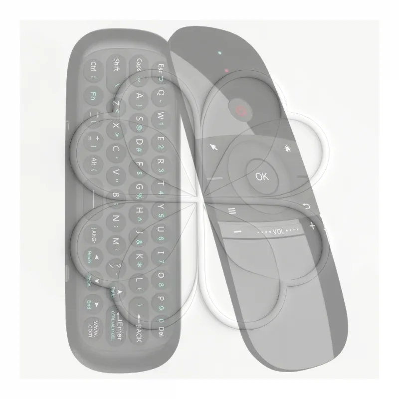 W1 Air Mouse Wireless Keyboard Remote Control 2.4G IR Learning 6-Axis gyroscope Motion Sense for Smart TV Android TV Box PC