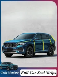 For Geely Monjaro/Atlas Full Car Sealing Strip Door Sound Insulation Gap Strip Waterproof & Dustproof Rubber Strip Modification