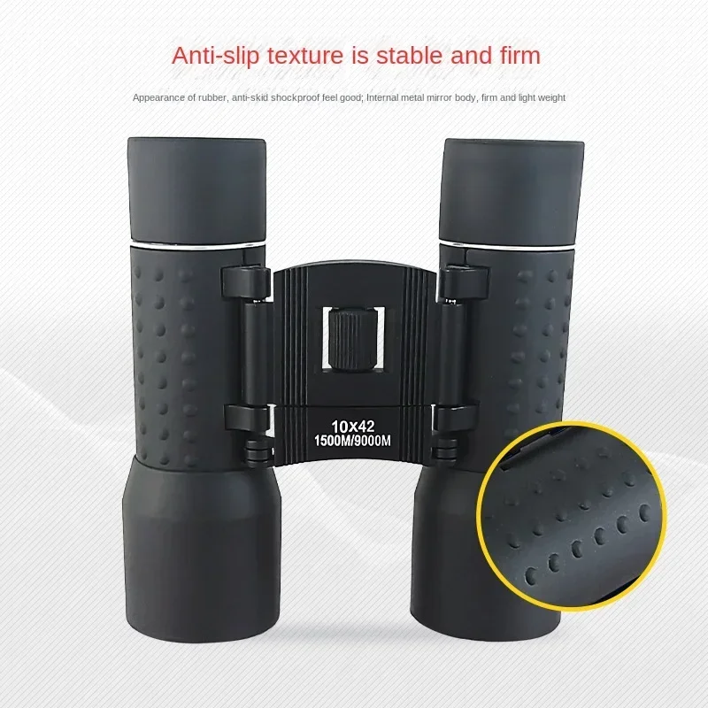 New 10x42 High Definition High Power Binoculars Low Light Night Vision Portable Outdoor Camping Hiking Viewing Telescope