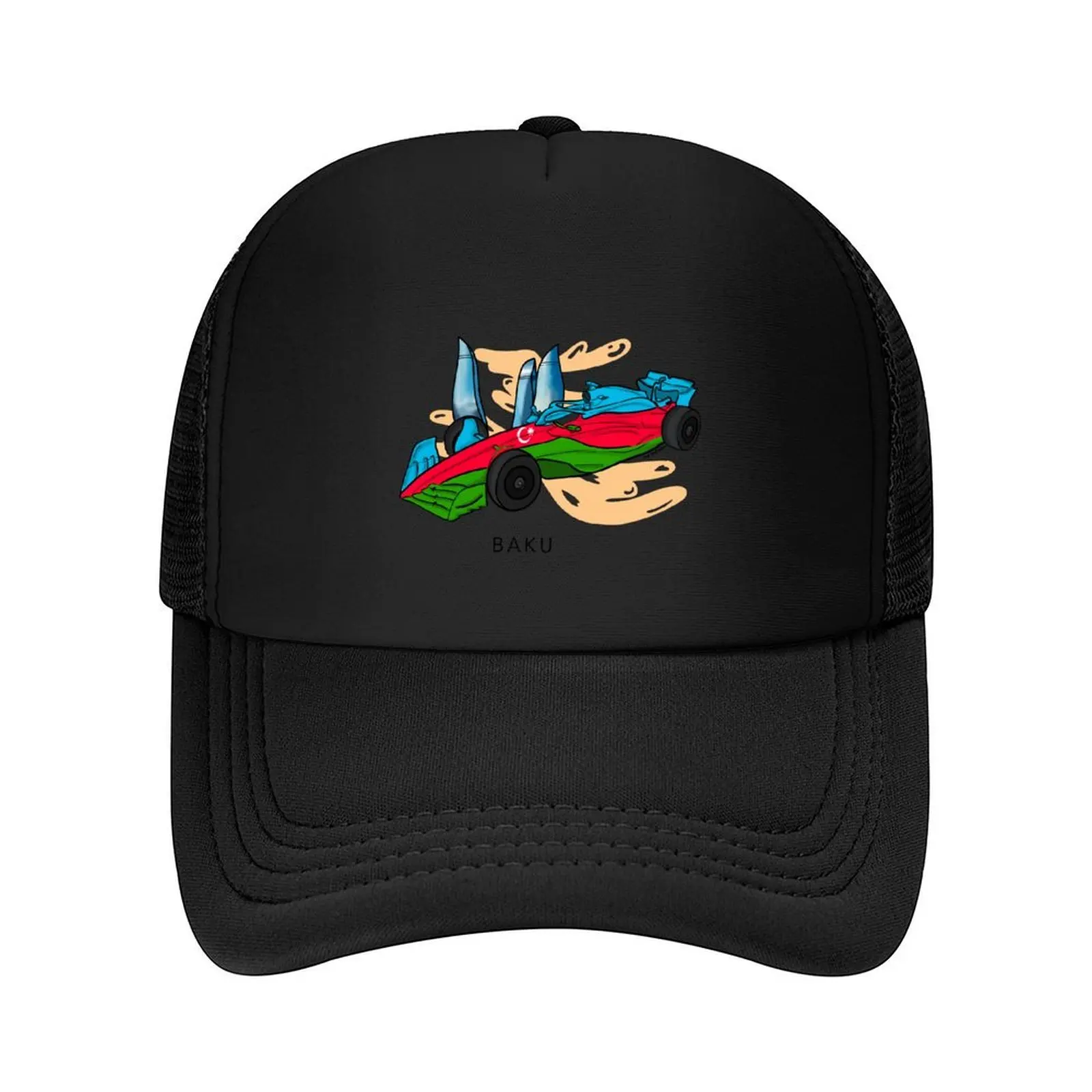 

F1 - AZERBAIJAN (with writing) Baseball Cap Rugby Sun Hat For Children cute designer cap For Girls Men's