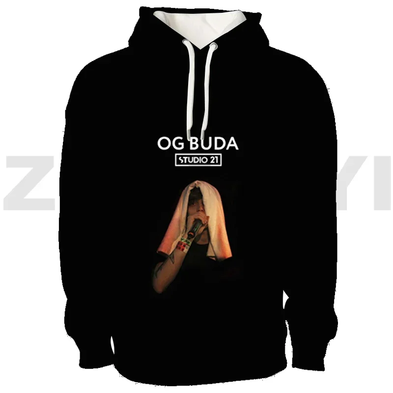 Sweat à capuche Hip Hop Singer pour hommes et femmes, survêtement Anime 3D, Russie, Sared Og Buda, Streetwear, vêtements décontractés, pulls