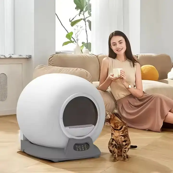 

Competitive Price 65L Capacity Self-Cleaning APP Controller Function Smart Cat Litter Machine Pet Cat Litter Box