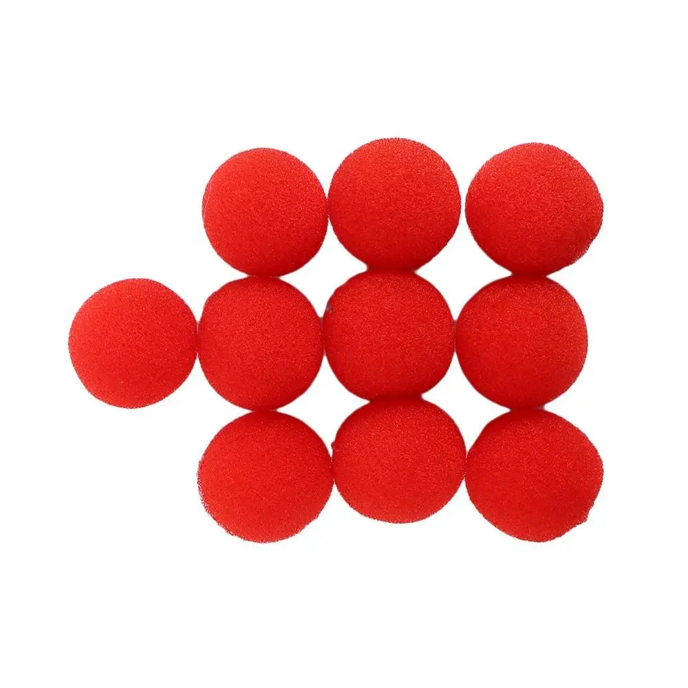 Accessories 10PCS Circular 2.5cm/3.5cm/4.5cm Large Sponges Close-Up Magic Magic Tricks Red Magic Sponge Ball Finger Sponge Ball