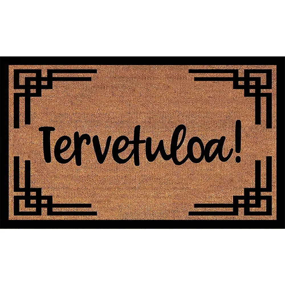 

ervetuloa! Finnish Welcome Mat Finland Doormat Housewarming Funny Door Mat 18x30