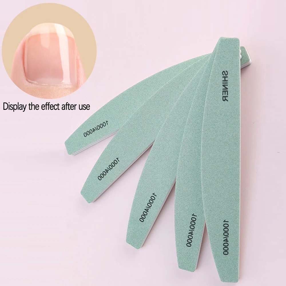 5Pcs/Lot Nail Buffer Block 1000/4000 Colorful Buffing Block Shine Polisher Nail Buffing File Manicure Sanding Nail Art Tools Kit