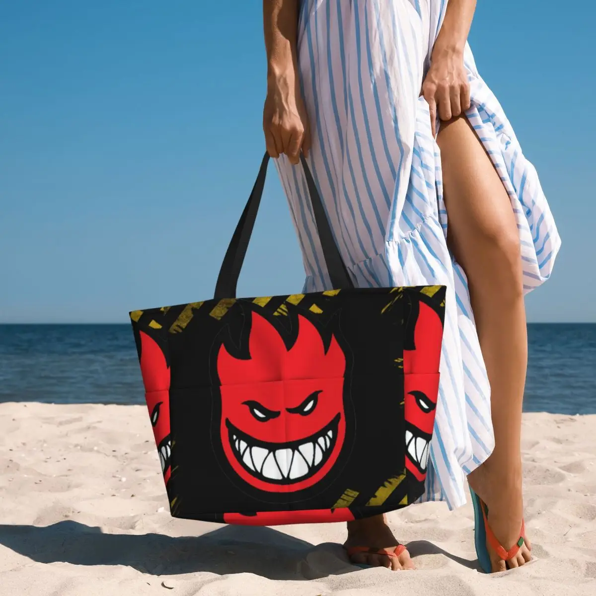 Spitfire Skate Beach Tote Bag Sport Gym Yoga Duffle Large Tote Bag Women Travel Bag Fitness bag
