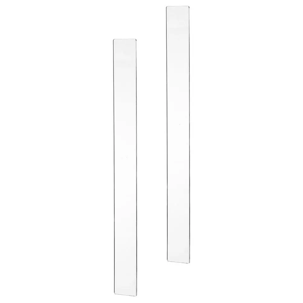 1Pair Acrylic Dough Thickness Guide Ruler Measuring Strip for Rolling Pin Even Dough Leveling Baking Tool Kitchen Essential