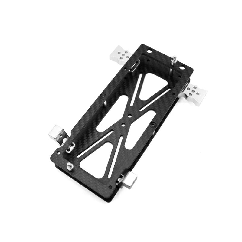 Para 1/10 Tamiya CR01 placa de fibra de carbono soporte de batería piezas de mejora, accesorios de piezas de coche de juguete (no pegatinas)