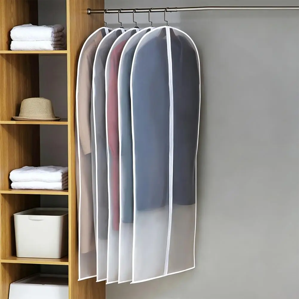 Garment Bag for Closet Hanging Garment Bag Eva Dust Proof Clothing Cover Breathable Wardrobe Storage Protector for Suits Coats