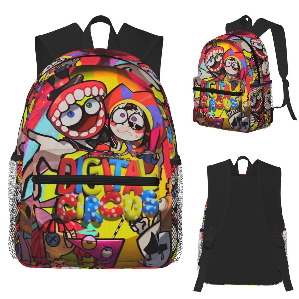 

The Amazing Digital Circus Student Backpack School Bag Hiking Travel Daypack for Men Women Fashion Bookbag Shoulder Bags