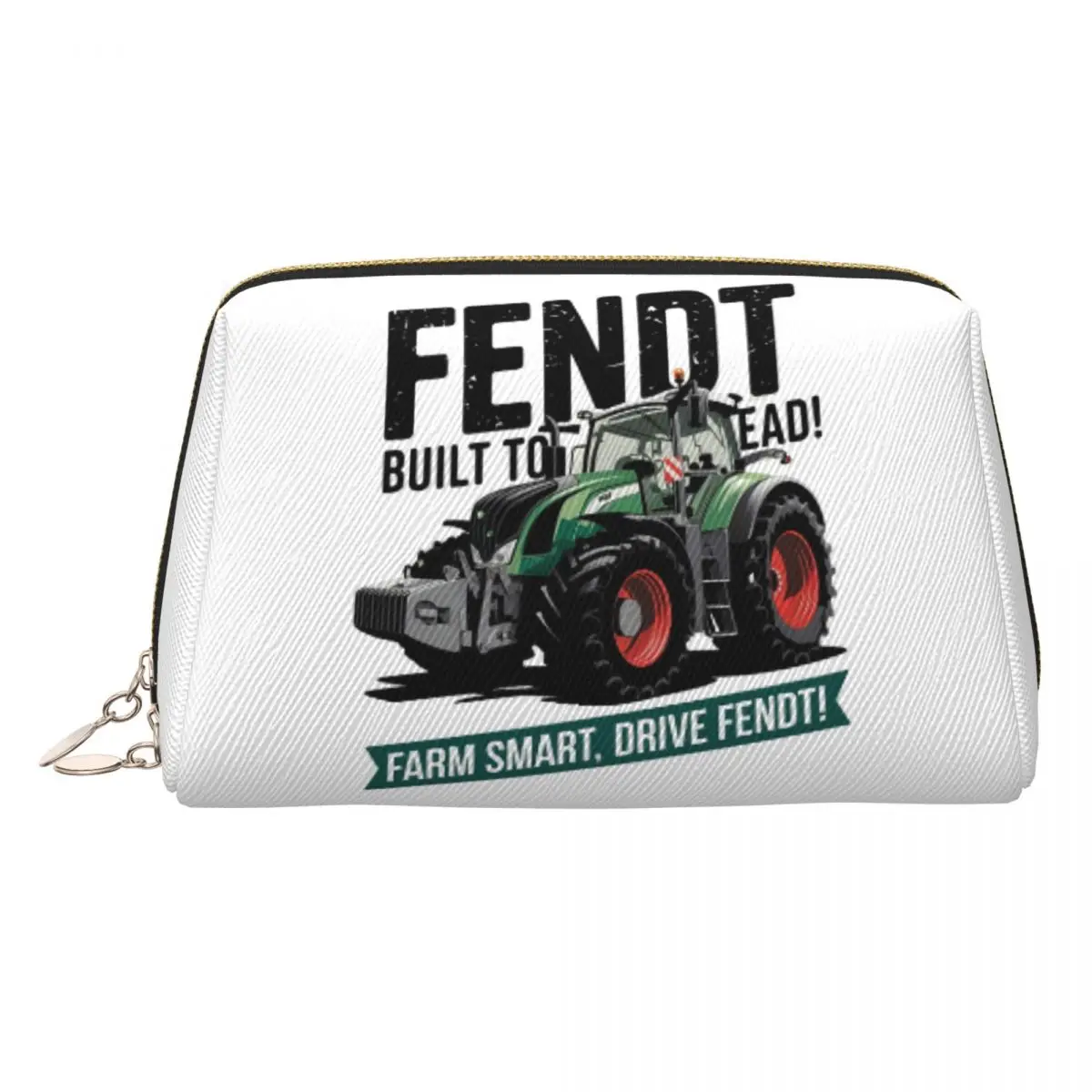 

Fendt Tractor Built To Lead Women Cosmetic Bags Travel Makeup Organizer Pouch Toiletry Storage Dopp Kit Box