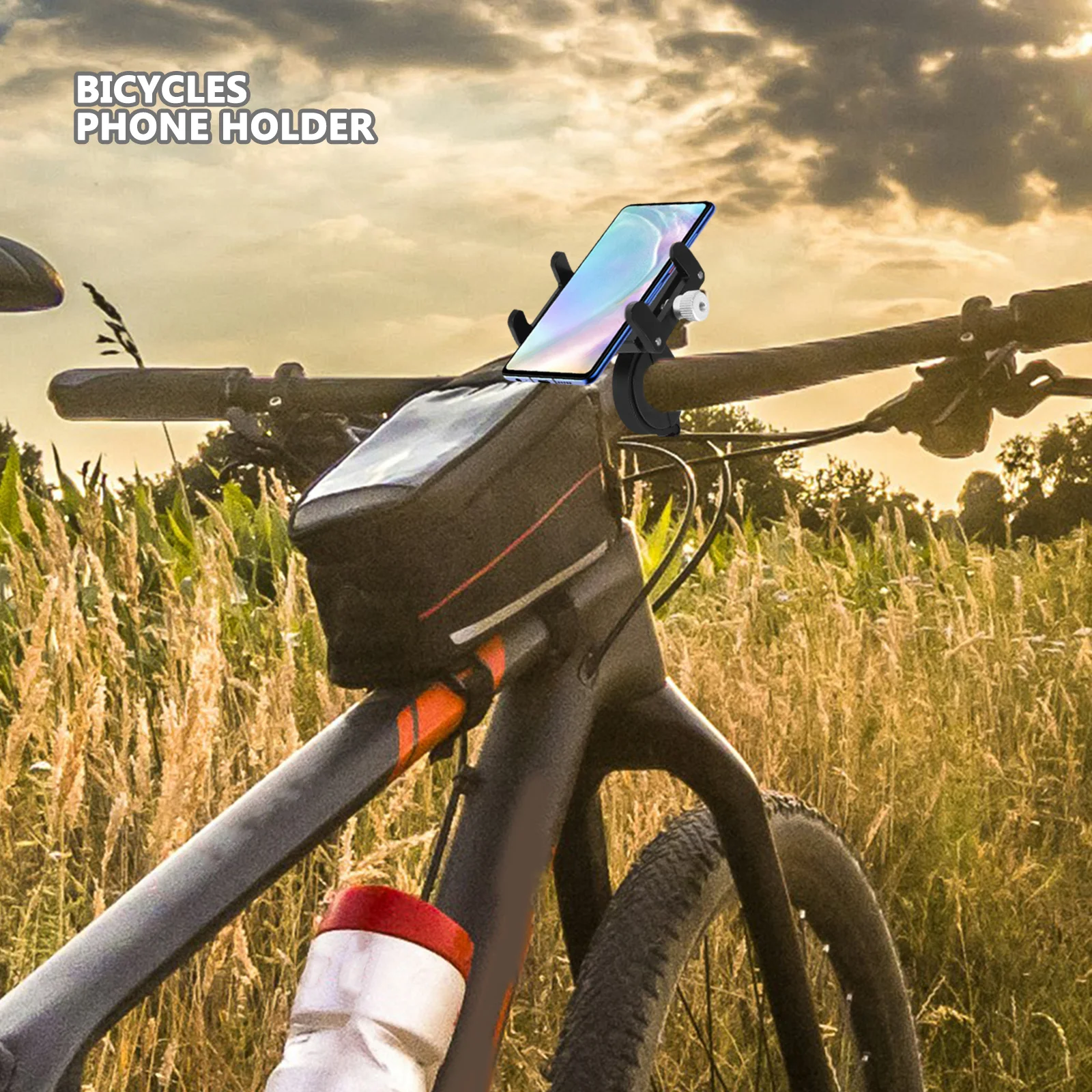 

Bike Phone Holder Secure Handlebar Mount Wear-Resistant Damage-Resistant Quick Release Installation for Safe Cycling