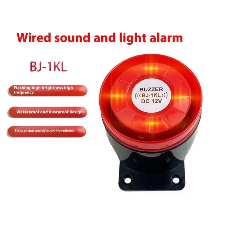 Hệ thống báo động an ninh 120dB Decibel cao 652F Cảnh báo bằng còi cho sự an toàn của văn phòng tại nhà