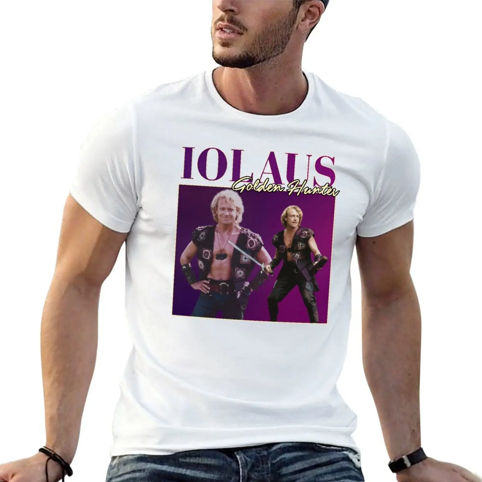 

Iolaus Golden Hunter Retro T-Shirt man t shirts for men man t shirt graphic man tshirt T-shirt