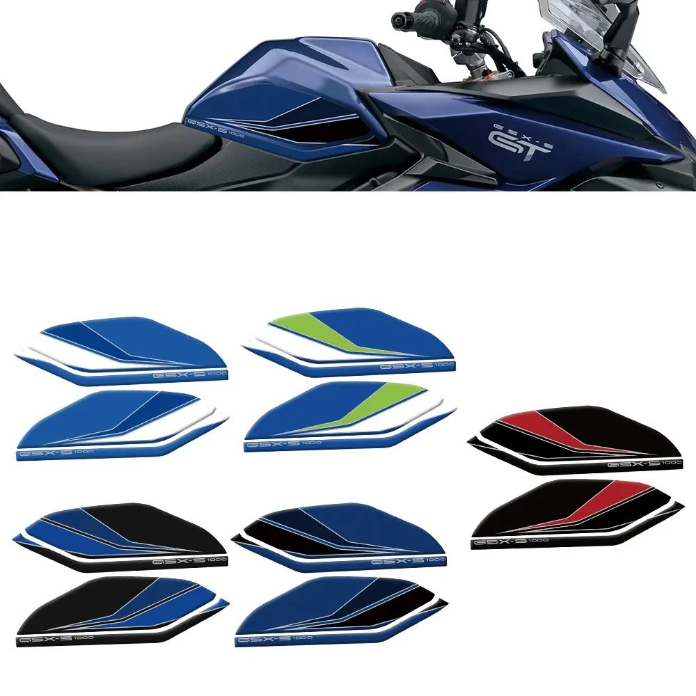 

Motorcycle 3D Gel Knee Tank Paint Protector Scratch Protection Decal Sticker For SUZUKI GSX-S1000GT GSX S1000GT 2022 2023 2024