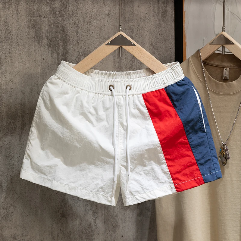 

Новые летние быстросохнущие шорты унисекс средней длины для спорта, бега, фитнеса, плавания и пляжа, с внутренней подкладкой